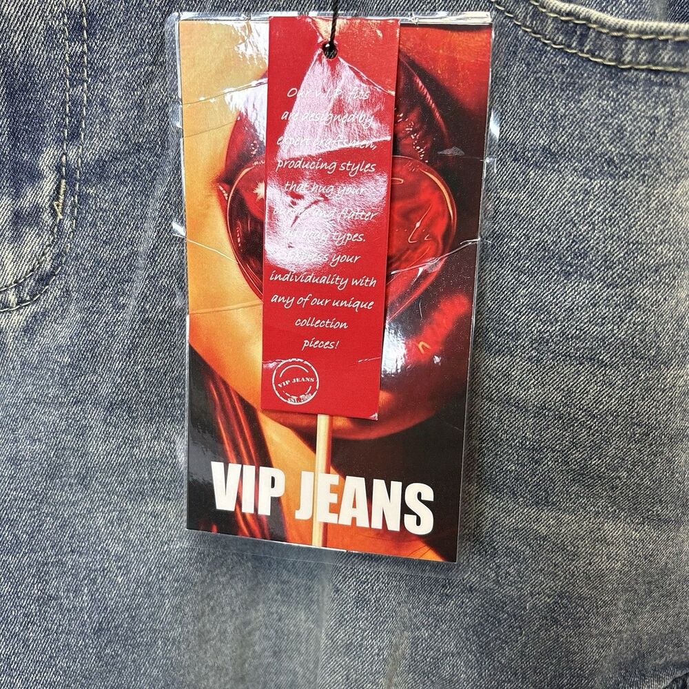 VIP Jeans Cargo Wide Leg Women’s Size 17/33 Skater Punk Stretch Sculpting - Picture 5 of 13